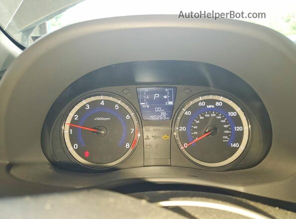 KMHCT4AE6GU139621 2016 HYUNDAI ACCENT Silver Вид щитка приладів