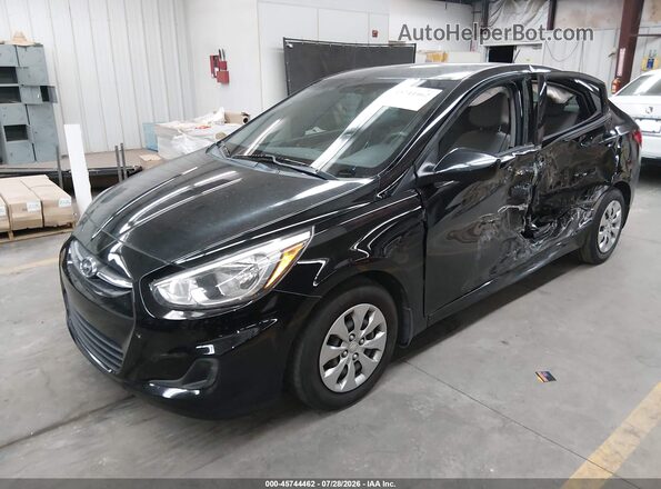 KMHCT4AE6GU157634 2016 HYUNDAI ACCENT Черный Передняя левая четверть