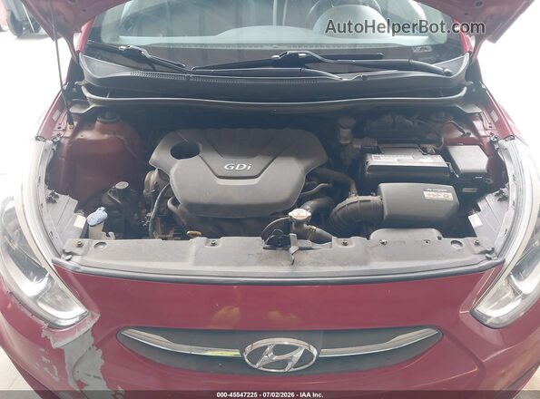 KMHCT4AE6HU244161 2017 HYUNDAI ACCENT Красный Вид сзади