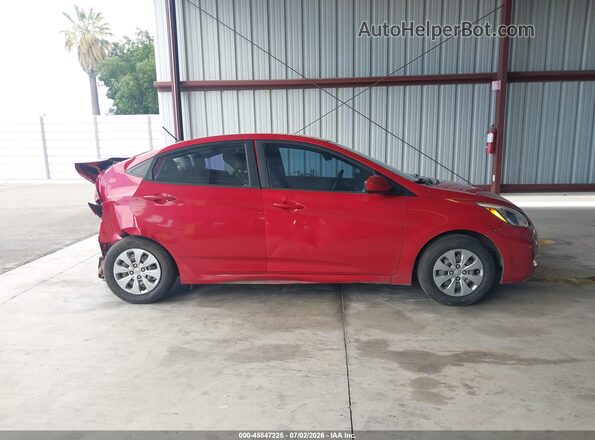 KMHCT4AE6HU244161 2017 HYUNDAI ACCENT Красный Вид задней части салона