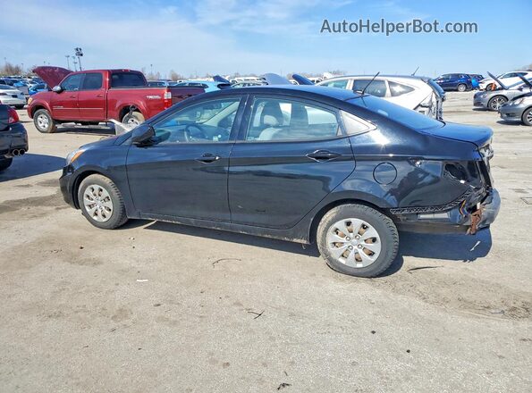 KMHCT4AE6HU247416 2017 HYUNDAI ACCENT Черный Задняя левая четверть