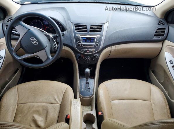 KMHCT4AE6HU265348 2017 HYUNDAI ACCENT Black Widok deski rozdzielczej