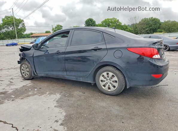 KMHCT4AE6HU265348 2017 HYUNDAI ACCENT Black Tył lewy