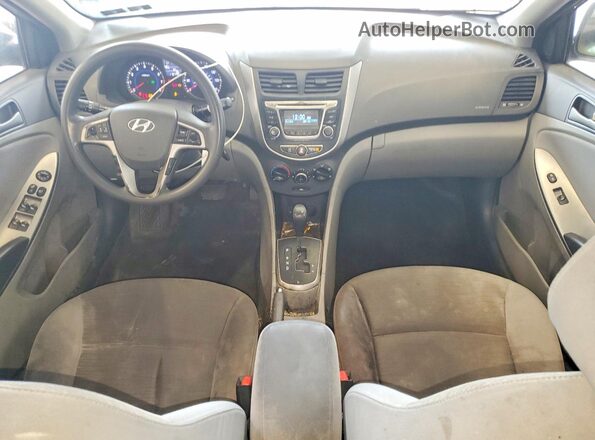 KMHCT4AE6HU364204 2017 HYUNDAI ACCENT Gray Առջևի վահանակի տեսք