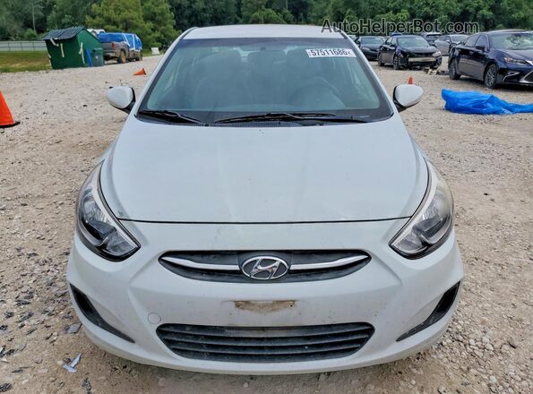 KMHCT4AE6HU369743 2017 HYUNDAI ACCENT White წინა ხედი