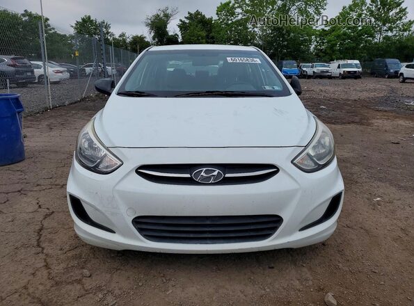 KMHCT4AE7GU012473 2016 HYUNDAI ACCENT White წინა ხედი
