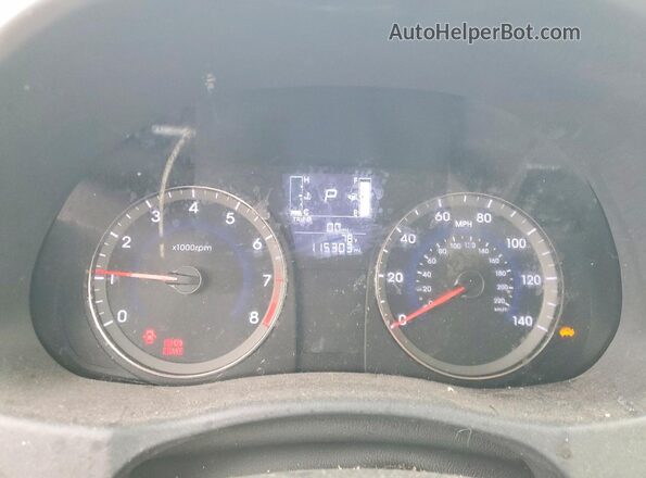 KMHCT4AE7GU012473 2016 HYUNDAI ACCENT White ხელსაწყოთა პანელის ხედი