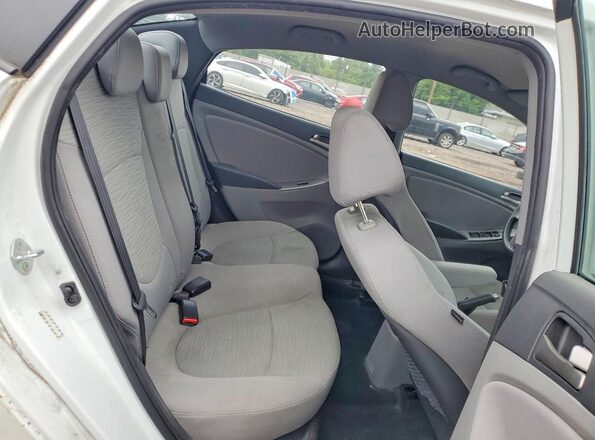 KMHCT4AE7GU012473 2016 HYUNDAI ACCENT White უკანა სავარძლების ხედი