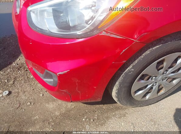 KMHCT4AE7GU093653 2016 HYUNDAI ACCENT Красный Вид спереди