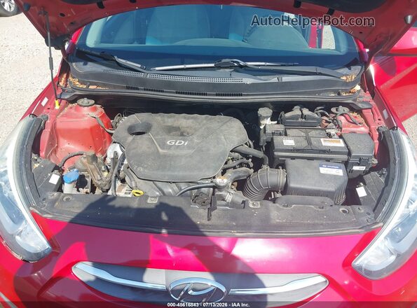 KMHCT4AE7GU093653 2016 HYUNDAI ACCENT Красный Вид сзади