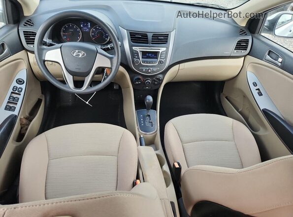 KMHCT4AE7GU149803 2016 HYUNDAI ACCENT White Vista del salpicadero