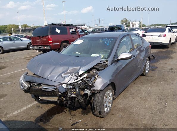 KMHCT4AE7HU247540 2017 HYUNDAI ACCENT Gray წინა მარცხენა ხედი სამი მეოთხედიდან