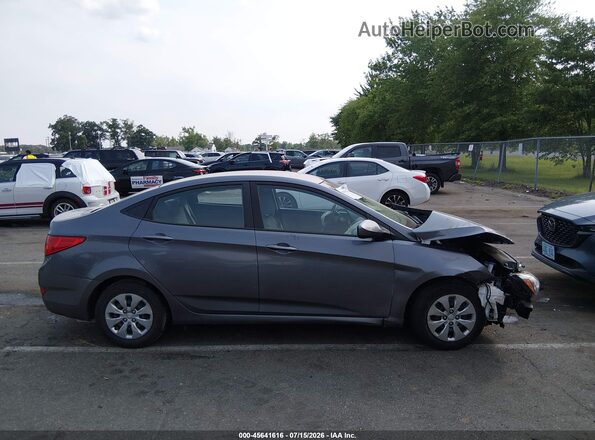 KMHCT4AE7HU247540 2017 HYUNDAI ACCENT Gray უკანა სალონის ხედი