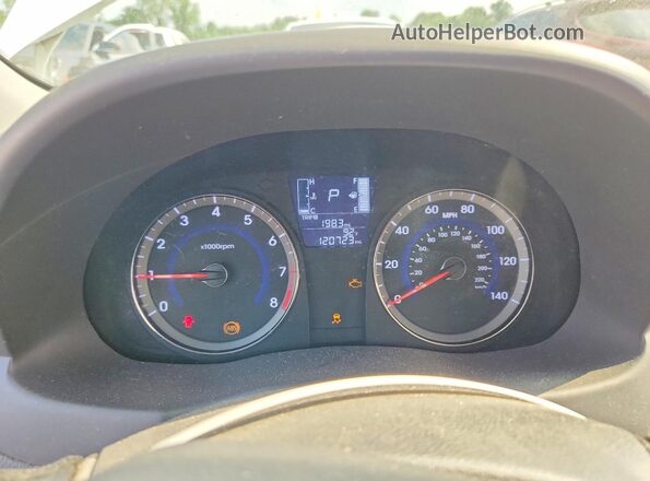 KMHCT4AE7HU287410 2017 HYUNDAI ACCENT White Instrument cluster view