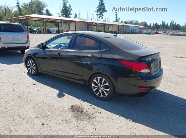KMHCT4AE7HU354460 2017 HYUNDAI ACCENT Black Задня ліва чверть