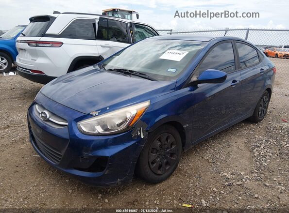 KMHCT4AE8HU174047 2017 HYUNDAI ACCENT Blue Front left