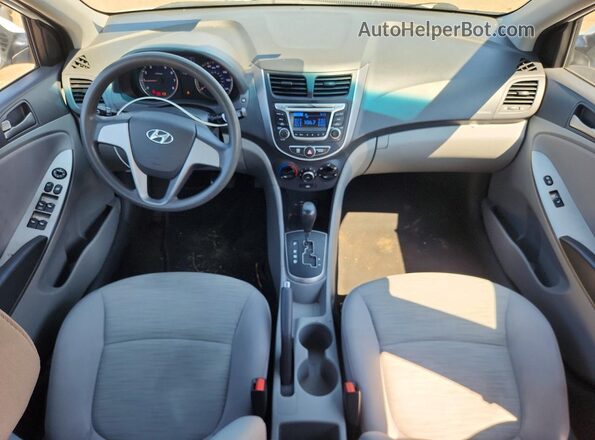 KMHCT4AE8HU251340 2017 HYUNDAI ACCENT White Առջևի վահանակի տեսք