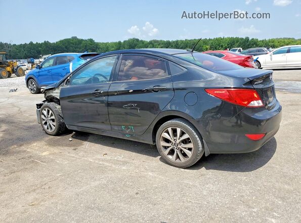 KMHCT4AE8HU280708 2017 HYUNDAI ACCENT Black Rear left