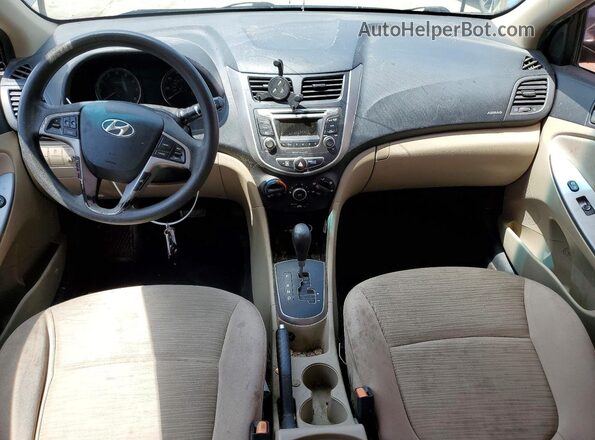 KMHCT4AE8HU280708 2017 HYUNDAI ACCENT Black Dashboard view