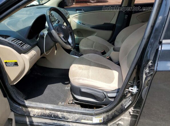 KMHCT4AE8HU280708 2017 HYUNDAI ACCENT Black Front interior view