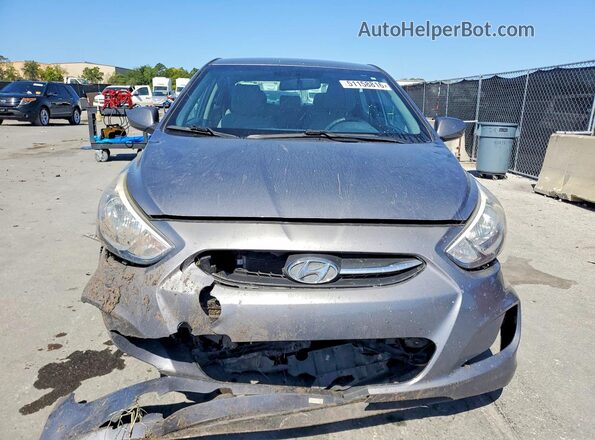 KMHCT4AE8HU288582 2017 HYUNDAI ACCENT Silver წინა ხედი