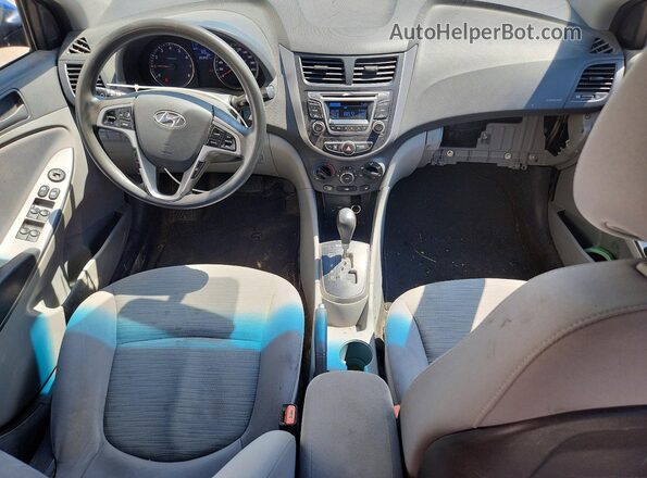 KMHCT4AE8HU305493 2017 HYUNDAI ACCENT Blue Առջևի վահանակի տեսք