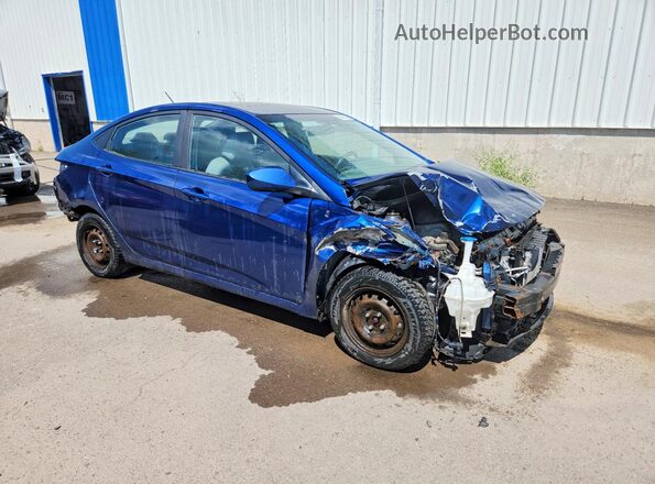 KMHCT4AE8HU305493 2017 HYUNDAI ACCENT Blue Առջևի աջ