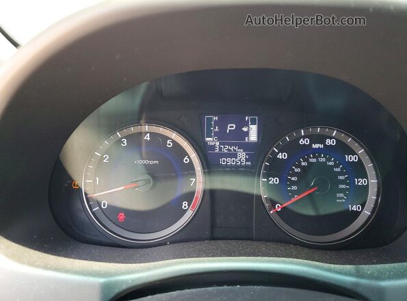 KMHCT4AE8HU352345 2017 HYUNDAI ACCENT Black Instrument cluster view