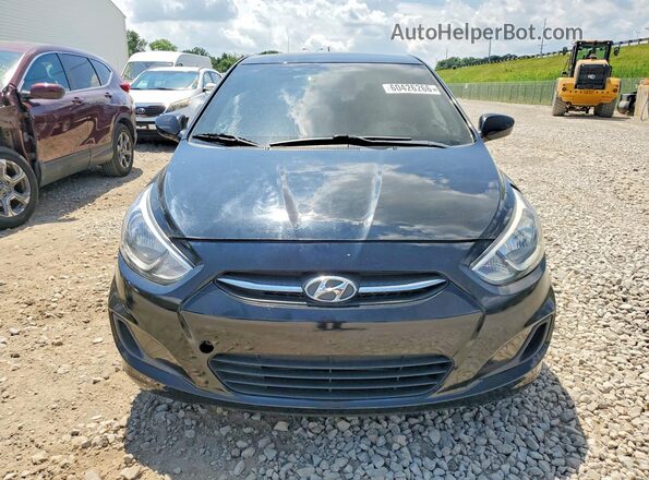 KMHCT4AE8HU352345 2017 HYUNDAI ACCENT Black Front view