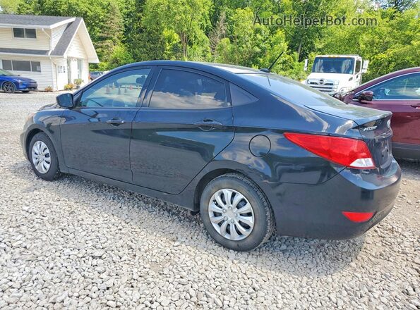 KMHCT4AE8HU352345 2017 HYUNDAI ACCENT Black Rear left
