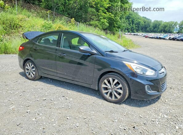 KMHCT4AE8HU372255 2017 HYUNDAI ACCENT Black Առջևի աջ