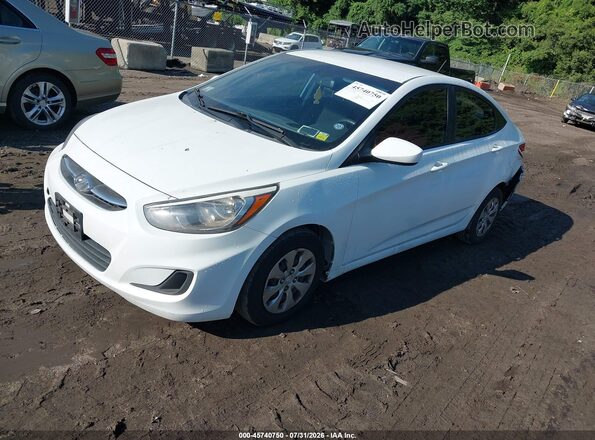KMHCT4AE9GU009851 2016 HYUNDAI ACCENT Белый Передняя левая четверть