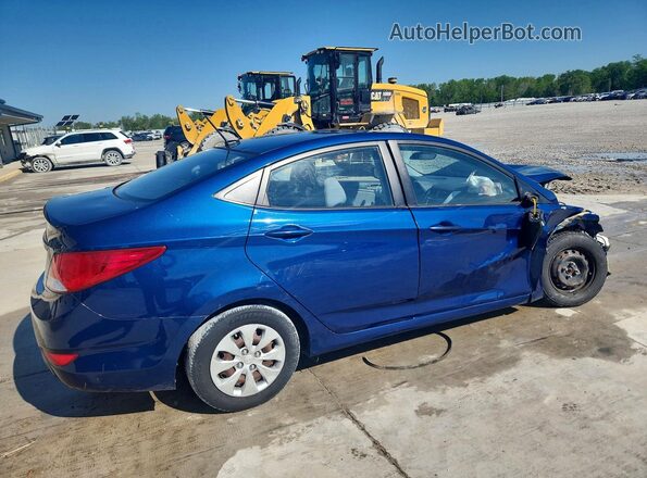 KMHCT4AE9GU014046 2016 HYUNDAI ACCENT Blue Trasero derecho