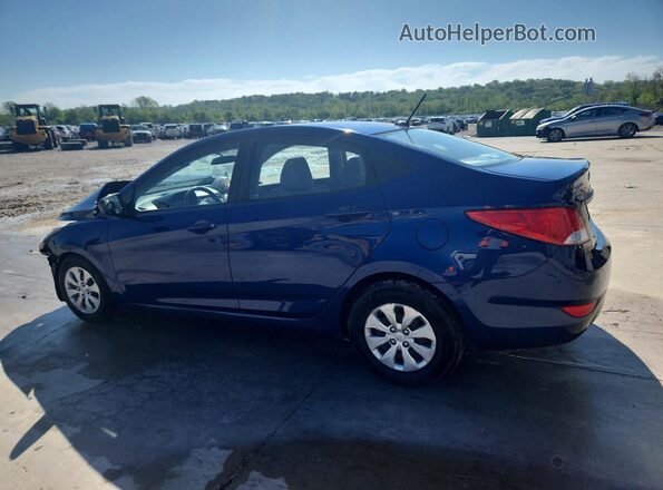 KMHCT4AE9GU014046 2016 HYUNDAI ACCENT Blue Trasero izquierdo
