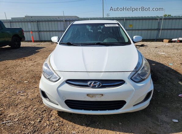 KMHCT4AE9GU039366 2016 HYUNDAI ACCENT White წინა ხედი
