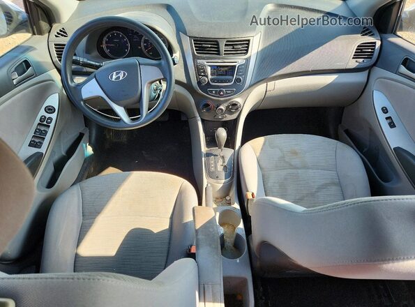 KMHCT4AE9GU039366 2016 HYUNDAI ACCENT White წინა პანელის ხედი