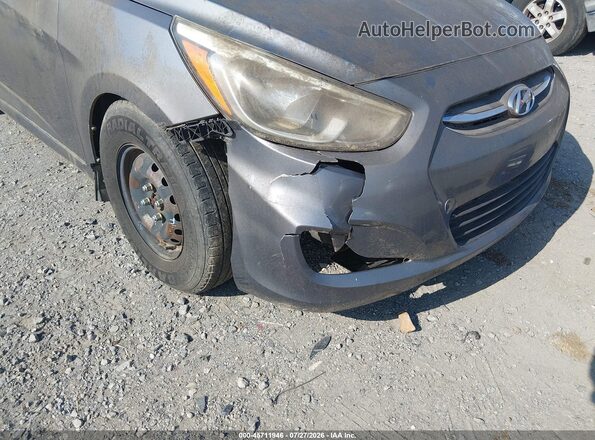 KMHCT4AE9GU041540 2016 HYUNDAI ACCENT Gray Widok z przodu