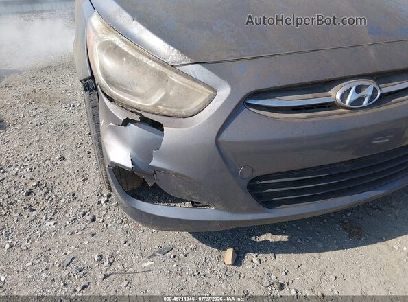 KMHCT4AE9GU041540 2016 HYUNDAI ACCENT Gray Widok wnętrza z tyłu