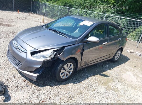 KMHCT4AE9GU107133 2016 HYUNDAI ACCENT Gray Առջևի ձախ երեք քառորդ տեսարան