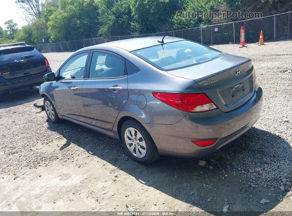 KMHCT4AE9GU107133 2016 HYUNDAI ACCENT Gray Հետևի ձախ