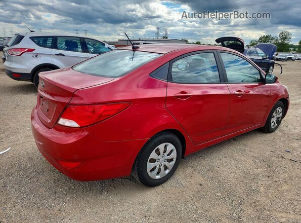 KMHCT4AE9GU981353 2016 HYUNDAI ACCENT Red Հետևի աջ