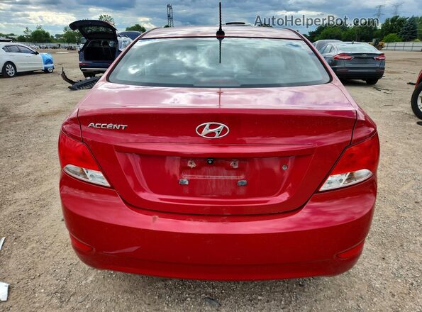 KMHCT4AE9GU981353 2016 HYUNDAI ACCENT Red Հետևի տեսք