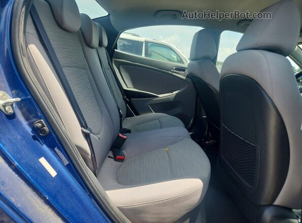 KMHCT4AE9HU169181 2017 HYUNDAI ACCENT Синий Вид задних сидений