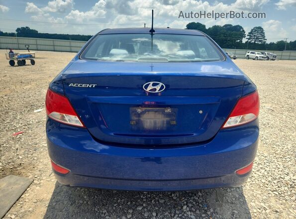 KMHCT4AE9HU169181 2017 HYUNDAI ACCENT Синий Вид сзади