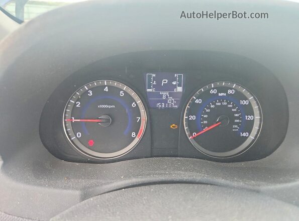 KMHCT4AE9HU169181 2017 HYUNDAI ACCENT Синий Вид щитка приборов