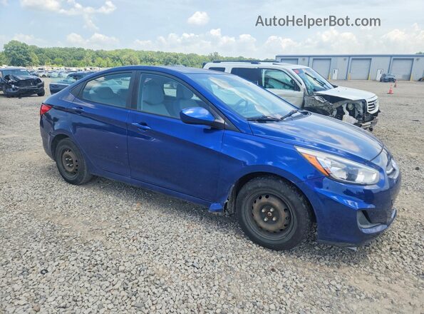 KMHCT4AE9HU169181 2017 HYUNDAI ACCENT Синий Передняя правая четверть