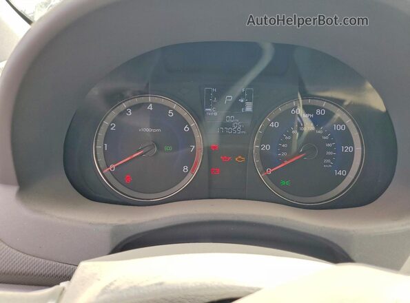 KMHCT4AE9HU200204 2017 HYUNDAI ACCENT Белый Вид щитка приборов