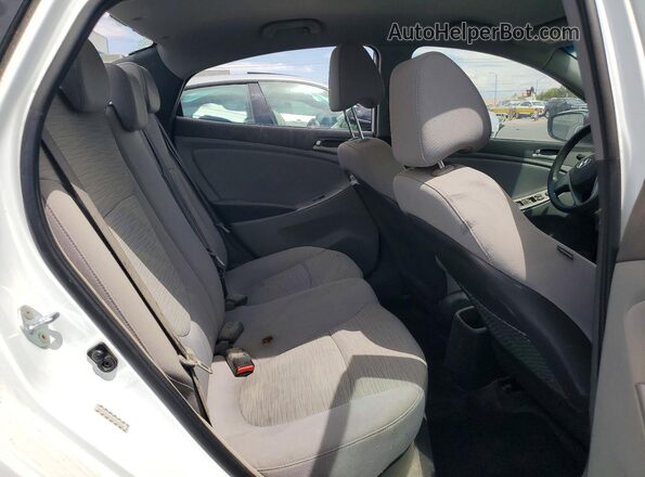 KMHCT4AE9HU200204 2017 HYUNDAI ACCENT Белый Вид задних сидений