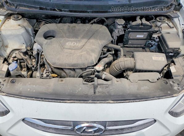 KMHCT4AE9HU200204 2017 HYUNDAI ACCENT Белый Вид задней части салона