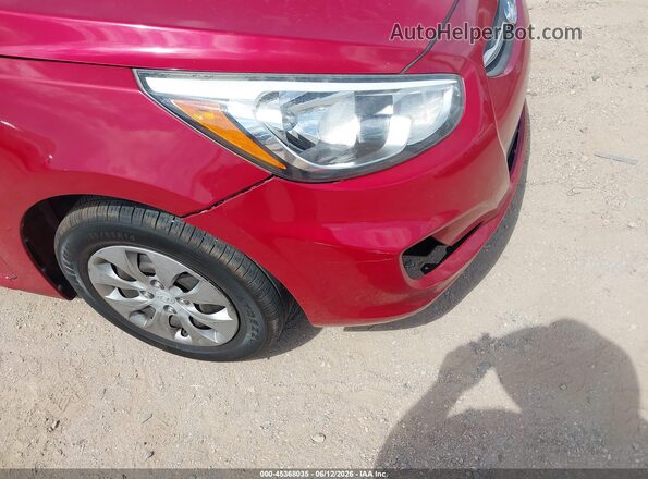 KMHCT4AE9HU274691 2017 HYUNDAI ACCENT Red Front view